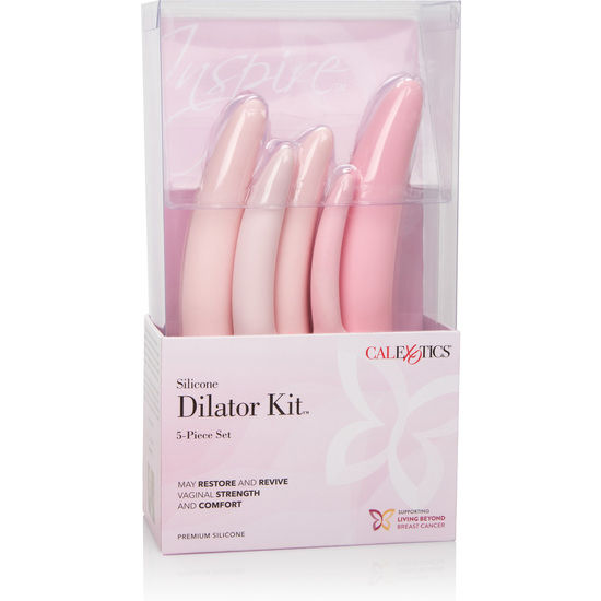 California Exotics - Set of 5 Silicone Dilators Inspire, Exercises to Restore Vaginal Comfort, Various Measures, Improving Sex Life