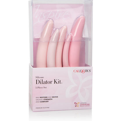 California Exotics - Set of 5 Silicone Dilators Inspire, Exercises to Restore Vaginal Comfort, Various Measures, Improving Sex Life