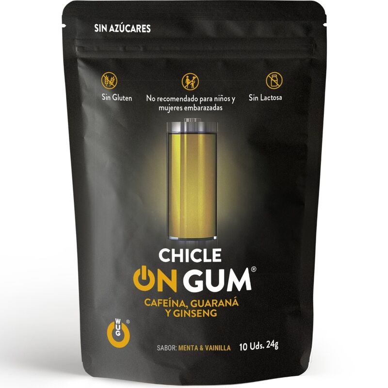 Wug Gum-  ON Pe Bază De Cofeină, Ginseng Și Gumă Guarana 10 Unități