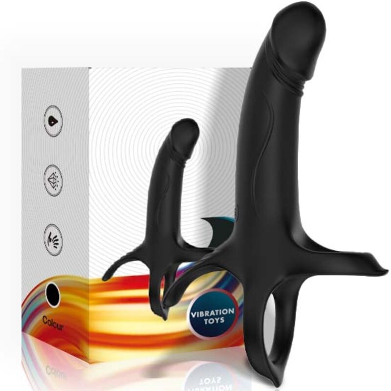 Armony - Dildo Cu Inel Și Vibrator Negru